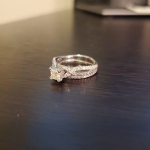 Beautiful White Gold and Diamond Wedding Set